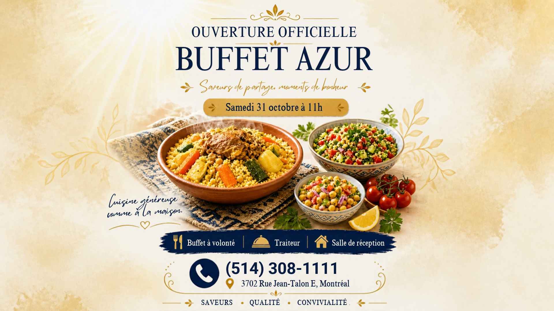 Buffet Azur - Montréal